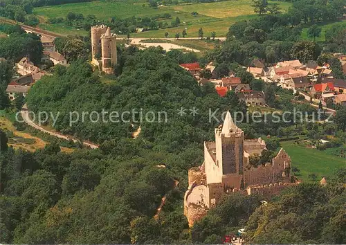 AK / Ansichtskarte Bad_Koesen Fliegeraufnahme Rudelsburg und Burg Saaleck Bad_Koesen