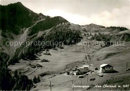 AK / Ansichtskarte Plan_Checrouit Wintersportplatz Italienische Alpen im Sommer 