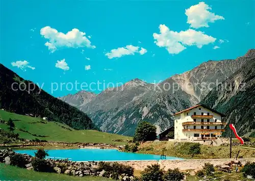 AK / Ansichtskarte Soelden_oetztal Gasthof Cafe Hermann Bergsee Alpenpanorama oetztaler Alpen Soelden oetztal
