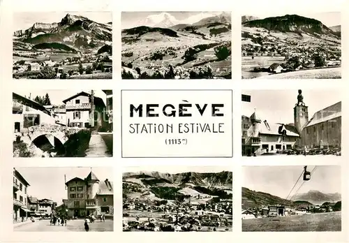AK / Ansichtskarte Megeve Vues d ensemble de la stataion estivale Alpes Megeve