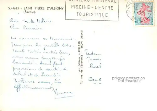 AK / Ansichtskarte Saint Pierre d_Albigny Vues d ensemble Alpes vue aerienne Saint Pierre d Albigny