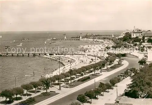 AK / Ansichtskarte Arcachon_33 La plage et les Boulevards Promenade 