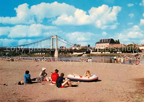 AK / Ansichtskarte Cosne Cours sur Loire La plage au bord de la Loire Cosne Cours sur Loire