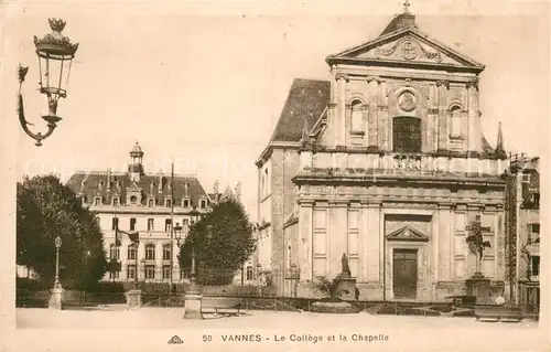 AK / Ansichtskarte Vannes_56 Le College et la Chapelle 