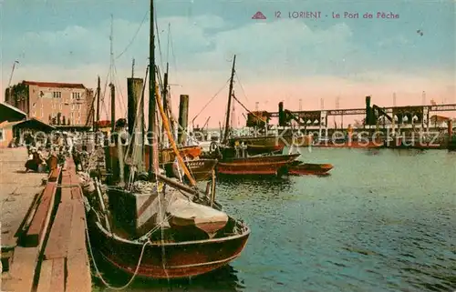 AK / Ansichtskarte Lorient_Morbihan_Bretagne Le Port de Peche Lorient_Morbihan_Bretagne