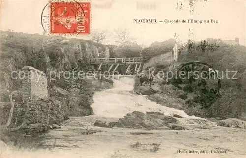 AK / Ansichtskarte Ploermel Cascade de lEtang au Duc Ploermel