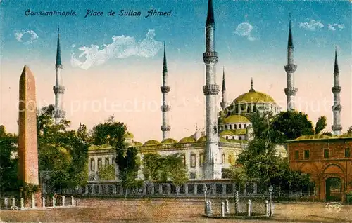 AK / Ansichtskarte Constantinople Place de Sultan Ahmed Constantinople