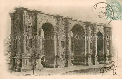 AK / Ansichtskarte Reims_51 La Porte de Mars 