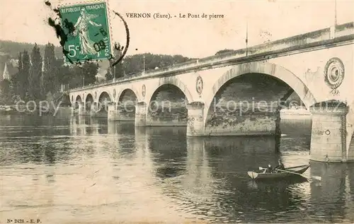 AK / Ansichtskarte Vernon_27_Eure Le Pont de pierre 