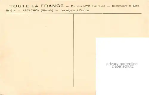 AK / Ansichtskarte Arcachon_33 Les regates a l aviron 