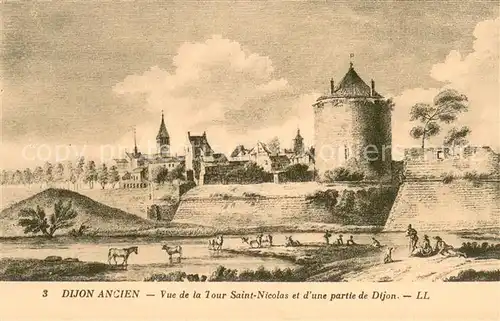 AK / Ansichtskarte Dijon_21 Vue de la Tour Saint Nicolas et dune partie de Dijon 