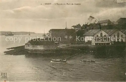 AK / Ansichtskarte Brest_29 Entree du Port de Guerre 