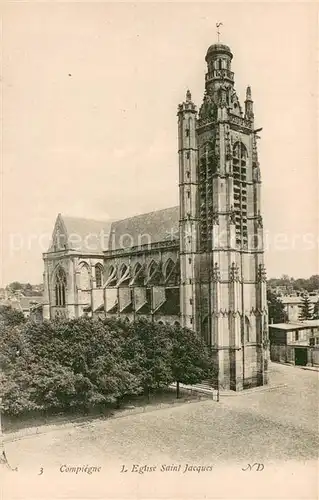 AK / Ansichtskarte Compiegne_60 Eglise Saint Jacques 
