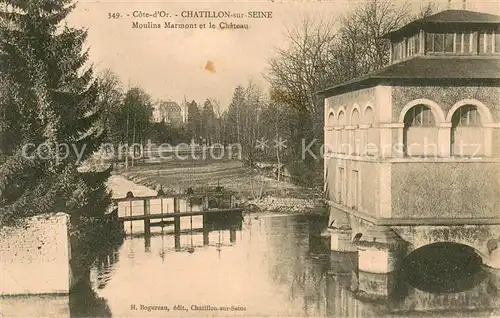 AK / Ansichtskarte Chatillon sur Seine Moulins Marmont et le Chateau Chatillon sur Seine