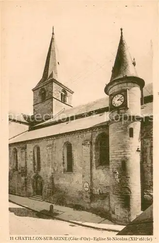 AK / Ansichtskarte Chatillon sur Seine Eglise Saint Nicolas Chatillon sur Seine