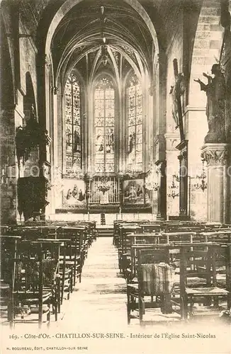 AK / Ansichtskarte Chatillon sur Seine Interieur de lEglise Saint Nicolas Chatillon sur Seine