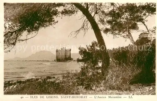 AK / Ansichtskarte Saint_Honorat Iles de Lerins LAncien Monastere Saint Honorat