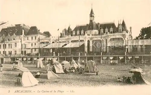 AK / Ansichtskarte Arcachon_33 Le Casino et la Plage 