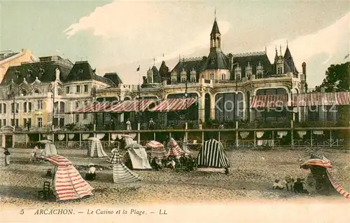 AK / Ansichtskarte Arcachon_33 Le Casino et la Plage 