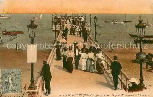 AK / Ansichtskarte Arcachon_33 Sur la Jetee Promenade 