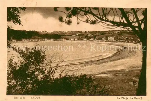 AK / Ansichtskarte Erquy La Plage du Bourg Erquy