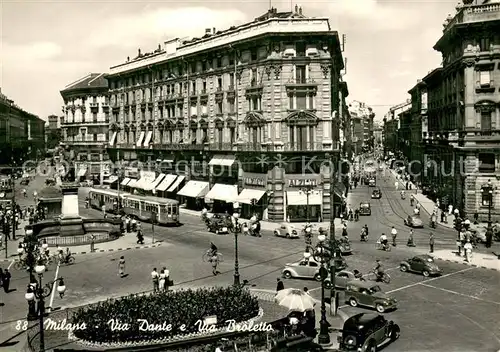 AK / Ansichtskarte Milano Via Dante e Via Broletto Milano