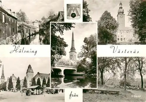 AK / Ansichtskarte Vaesteras Teilansichten Kirchen Park Vaesteras