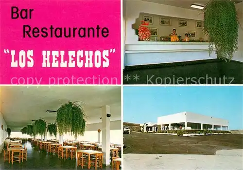 AK / Ansichtskarte Haria Bar Restaurante Los Helechos Rezeption Speisesaal Haria