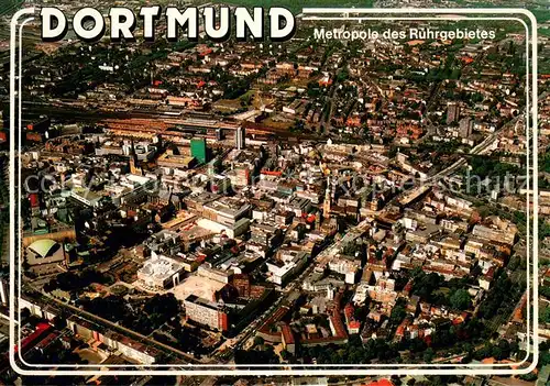 AK / Ansichtskarte Dortmund Fliegeraufnahme Stadtkern Ruhrgebiet Dortmund