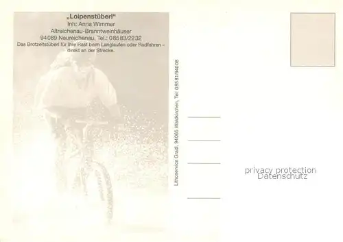 AK / Ansichtskarte Neureichenau Loipenstueberl Altreichenau Neureichenau