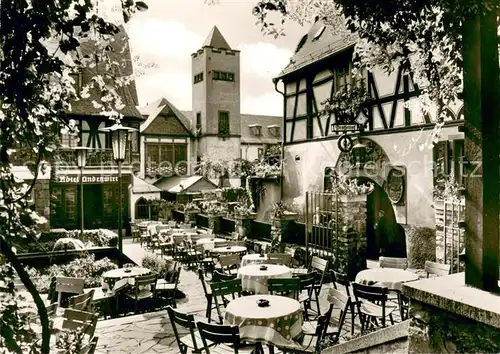 AK / Ansichtskarte Ruedesheim_Rhein Drosselgasse Lindenwirt mit Drosselhof Ruedesheim Rhein