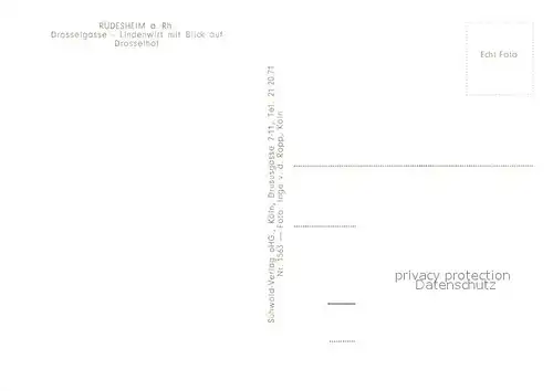 AK / Ansichtskarte Ruedesheim_Rhein Drosselgasse Lindenwirt mit Drosselhof Ruedesheim Rhein