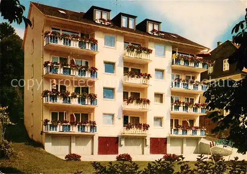AK / Ansichtskarte Bad_Kissingen Hotel Garni Hanseat Bad_Kissingen