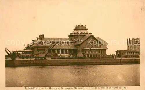 AK / Ansichtskarte Saint Malon sur Mel Bassin Casino Municipal  Saint Malon sur Mel