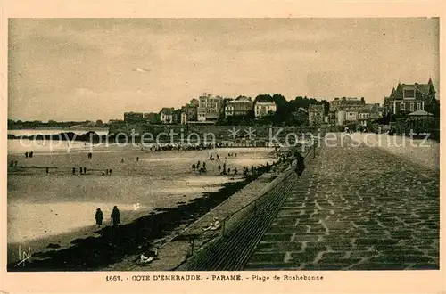 AK / Ansichtskarte Parame_St Malo Plage de Rochebonne 