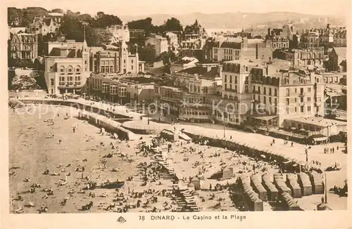 AK / Ansichtskarte Dinard_la_Vicomte Casino et Plage 