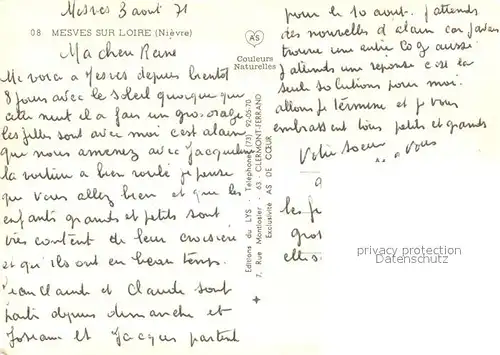 AK / Ansichtskarte Mesves sur Loire Vues d ensemble aux bords de la Loire Mesves sur Loire