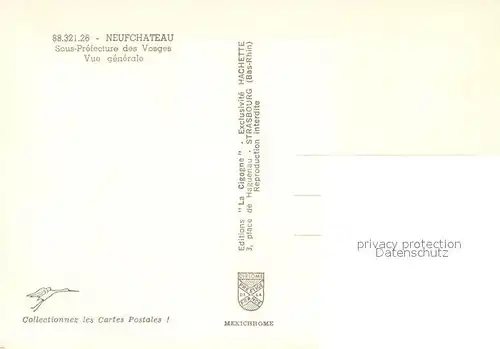AK / Ansichtskarte Neufchateau_Vosges Sous Prefecture des Vosges vue generale Neufchateau Vosges