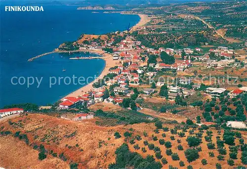AK / Ansichtskarte Finikounda Fliegeraufnahme 