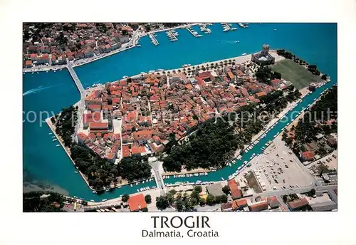 AK / Ansichtskarte Trogir_Trau Fliegeraufnahme Trogir Trau