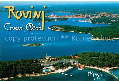 AK / Ansichtskarte Crveni_Otok Fliegeraufnahme 