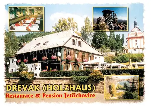 AK / Ansichtskarte Jetrichovice Drevak Restaurace Pension Details Jetrichovice