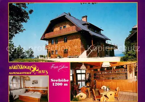 AK / Ansichtskarte Hoenigsberg Baerenkogelhaus Alpengasthof Zimmer Gaststube 
