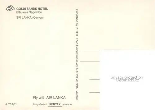 AK / Ansichtskarte Sri_Lanka Goldi Sands Hotel Pool Strandpartien Schlangenbeschwoerer Sri_Lanka