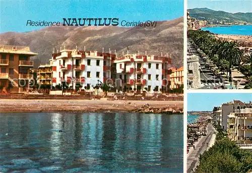 AK / Ansichtskarte Ceriale_Liguria Residence Nautilus Strandpartien Ceriale_Liguria