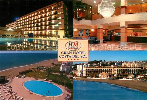 AK / Ansichtskarte Mijas Gran Hotel Costa del Sol Foyer Pool Strand Mijas
