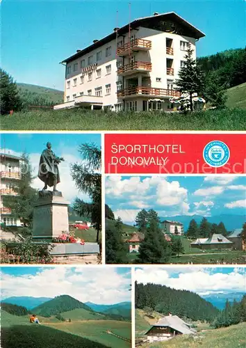 AK / Ansichtskarte Nizke_Tatry Sporthotel Donovaly Pamatnik SNP Donovaly Pohlad na Prasivu Nizke Tatry