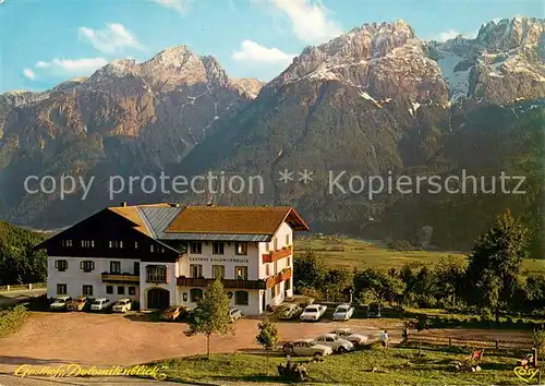 AK / Ansichtskarte Doelsach Gasthof Dolomitenblick mit Iselsberg Doelsach