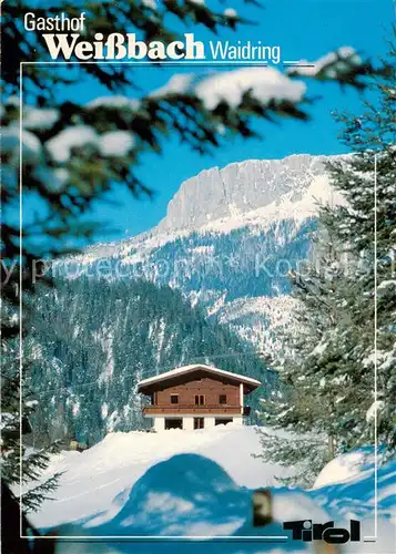 AK / Ansichtskarte Waidring_Tirol Berggasthof Weissbach Waidring Tirol
