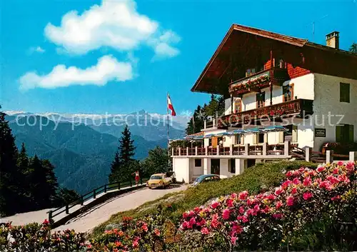 AK / Ansichtskarte Waidring_Tirol Alpengasthof Steinplatte mit Kitzbueheler Horn und Hohe Tauern Waidring Tirol